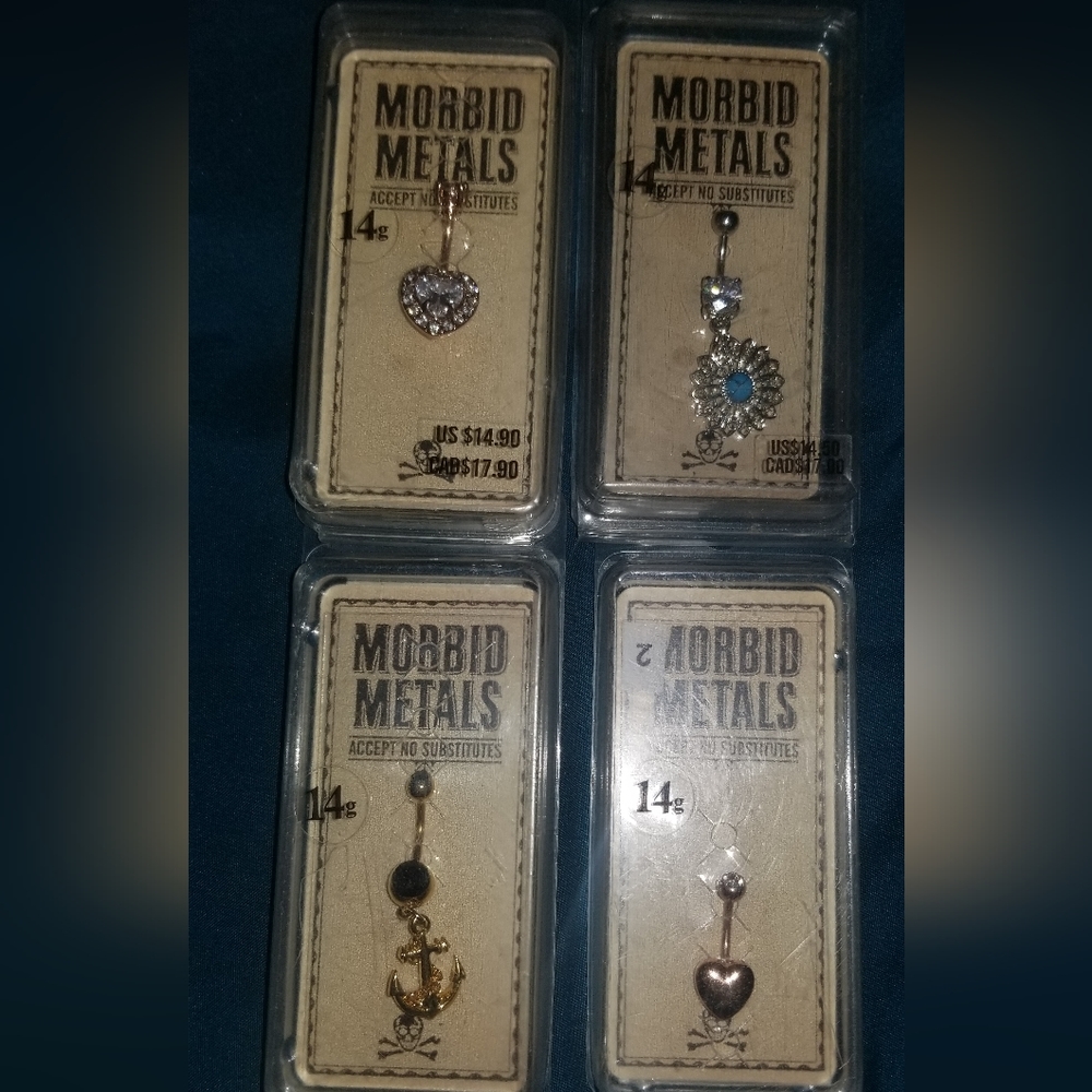 Morbid metals 14G Belly Button Ring